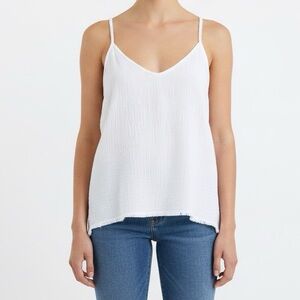 Sam & Lavi Tank Top 100% Cotton White size S
